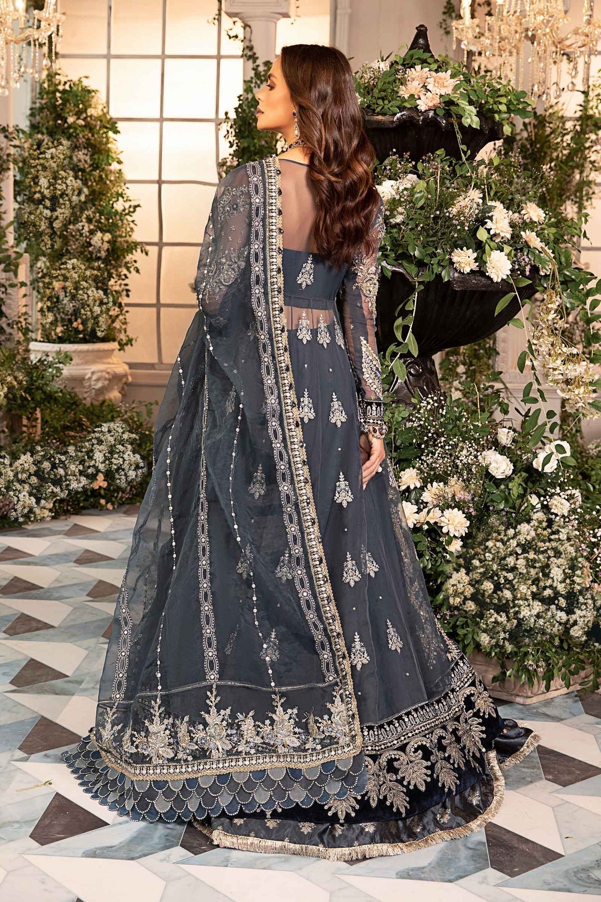 Maria B | Mbroidered Formals 24| Organza Suit | BD-2901 - House Of Hania