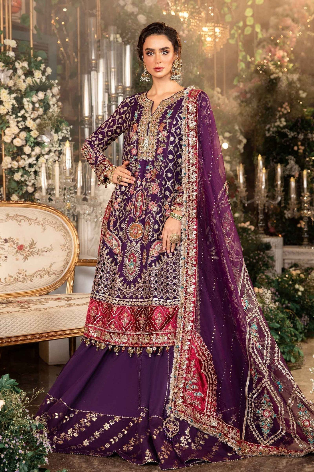 Maria B | Mbroidered Formals 24 | Organza Suit | BD-2903 - House Of Hania