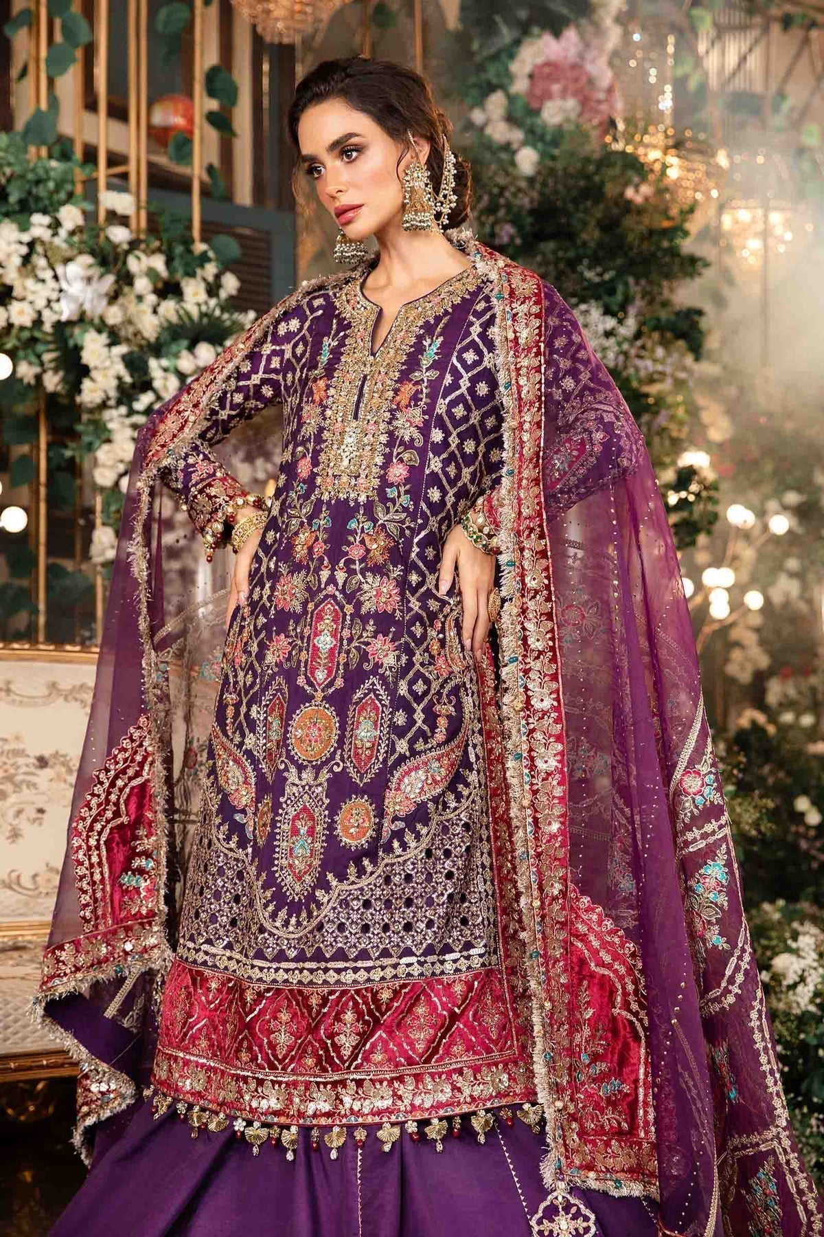 Maria B | Mbroidered Formals 24 | Organza Suit | BD-2903 - House Of Hania