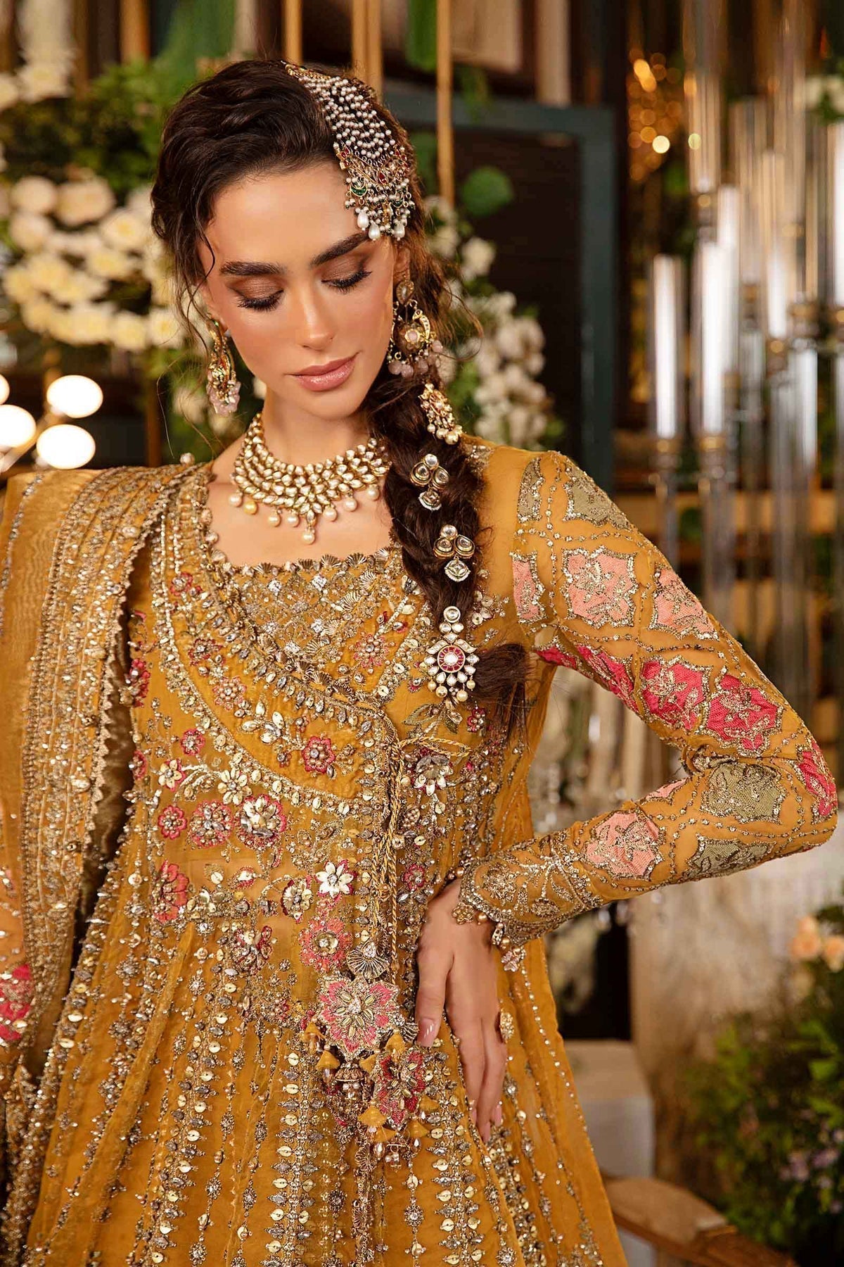 Maria B | Mbroidered Formals 24 | Organza Suit | BD-2907 - House Of Hania