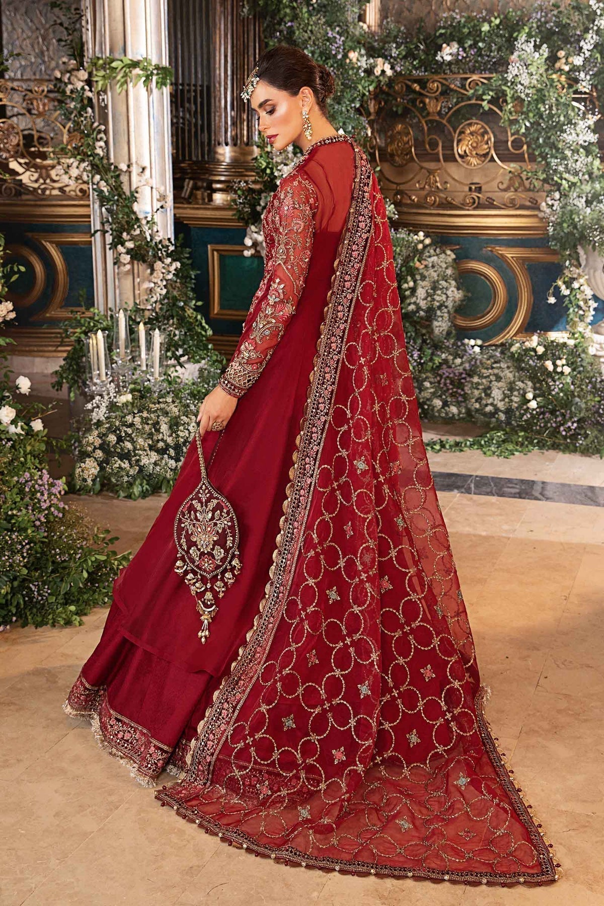 Maria B | Mbroidered Formals 24 | Organza Suit | BD-2908 - House Of Hania