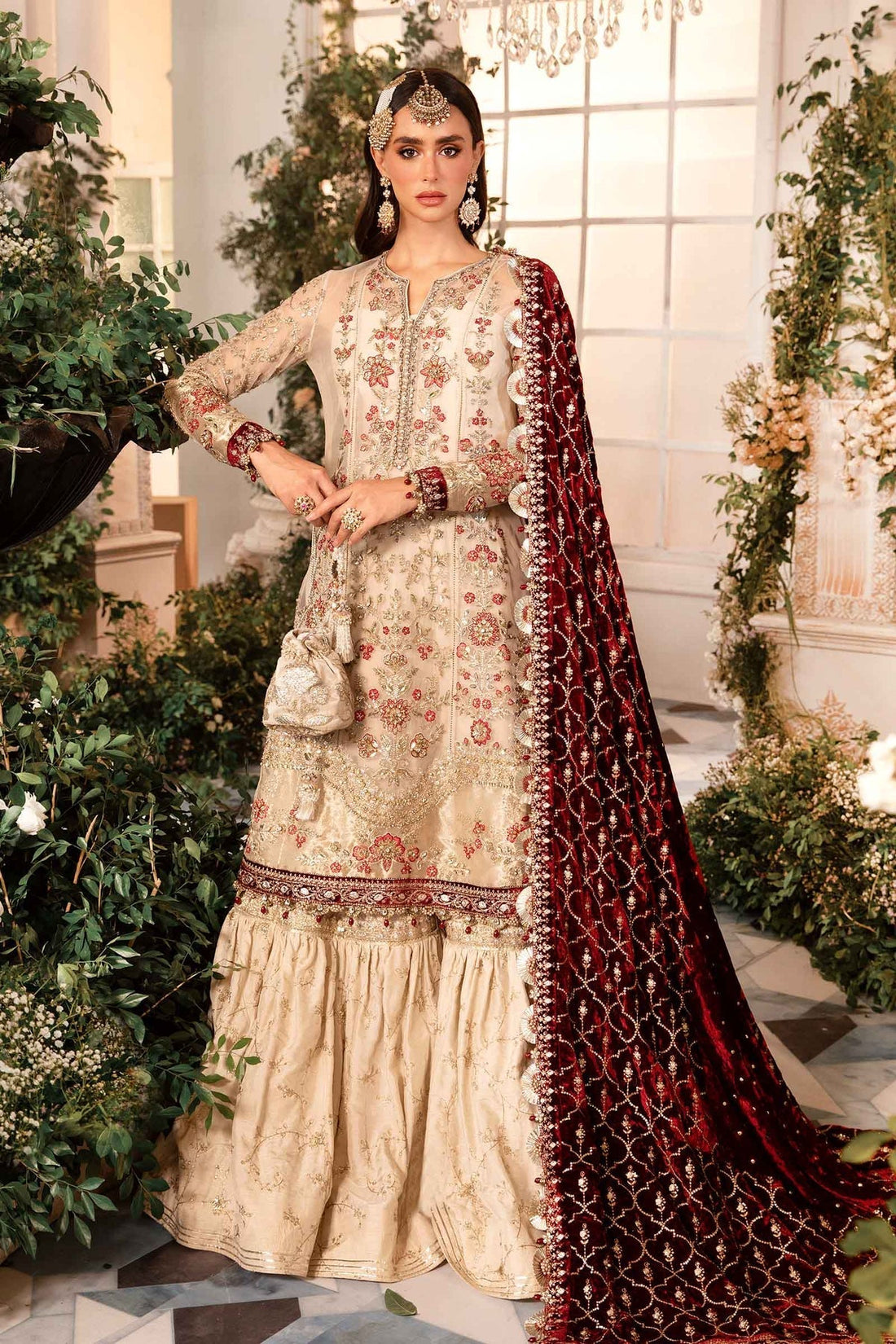 Maria B | Mbroidered Formals 24 | Velvet Suit | BD-2905 - House Of Hania