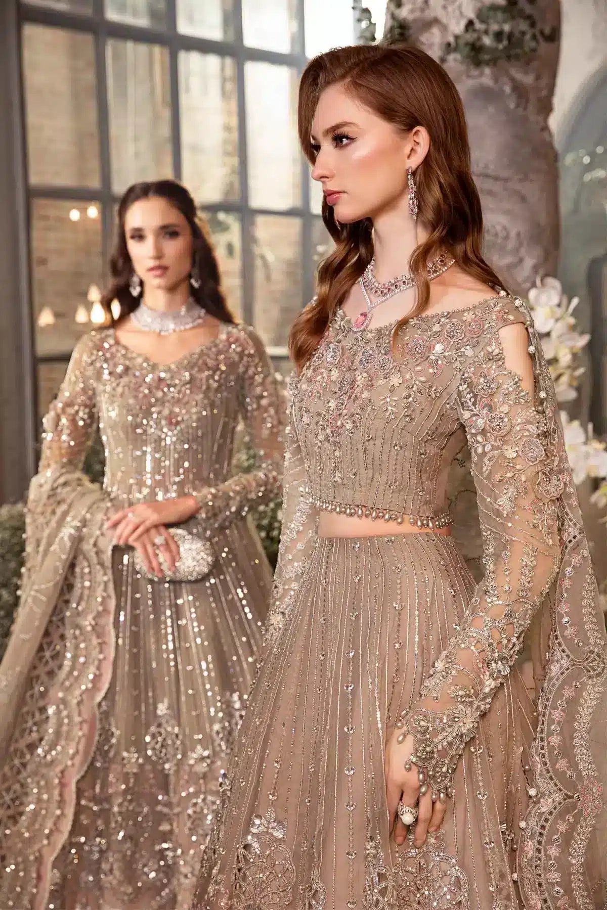 Maria B | Mbroidered Wedding Edition 23 | Black BD-2703 - House Of Hania