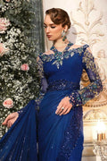 Maria B | Mbroidered Wedding Edition 23 | Cobalt Blue BD-2704 - House Of Hania