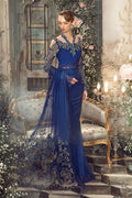 Maria B | Mbroidered Wedding Edition 23 | Cobalt Blue BD-2704 - House Of Hania