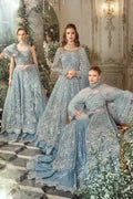 Maria B | Mbroidered Wedding Edition 23 | Ice Blue BD-2702 - House Of Hania