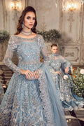 Maria B | Mbroidered Wedding Edition 23 | Ice Blue BD-2702 - House Of Hania