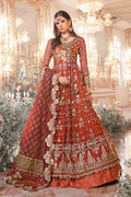 Maria B | Mbroidered Wedding Edition 23 | Maroon BD-2705 - House Of Hania