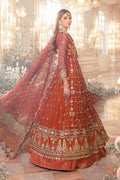 Maria B | Mbroidered Wedding Edition 23 | Maroon BD-2705 - House Of Hania