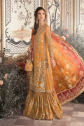 Maria B | Mbroidered Wedding Edition 23 | Mustard BD-2707 - House Of Hania