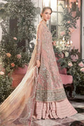 Maria B | Mbroidered Wedding Edition 23 | Pastel Pink BD-2706 - House Of Hania