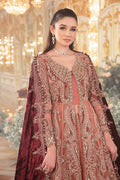 Maria B | Mbroidered Wedding Edition 23 | Salmon Pink BD-2701 - House Of Hania