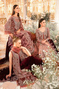 Maria B | Mbroidered Wedding Edition 23 | Salmon Pink BD-2701 - House Of Hania