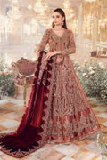 Maria B | Mbroidered Wedding Edition 23 | Salmon Pink BD-2701 - House Of Hania