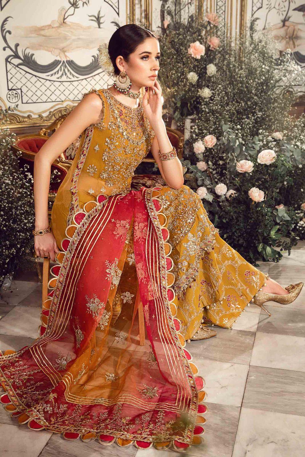 Maria B - Mustard-BD 2707 - House Of Hania