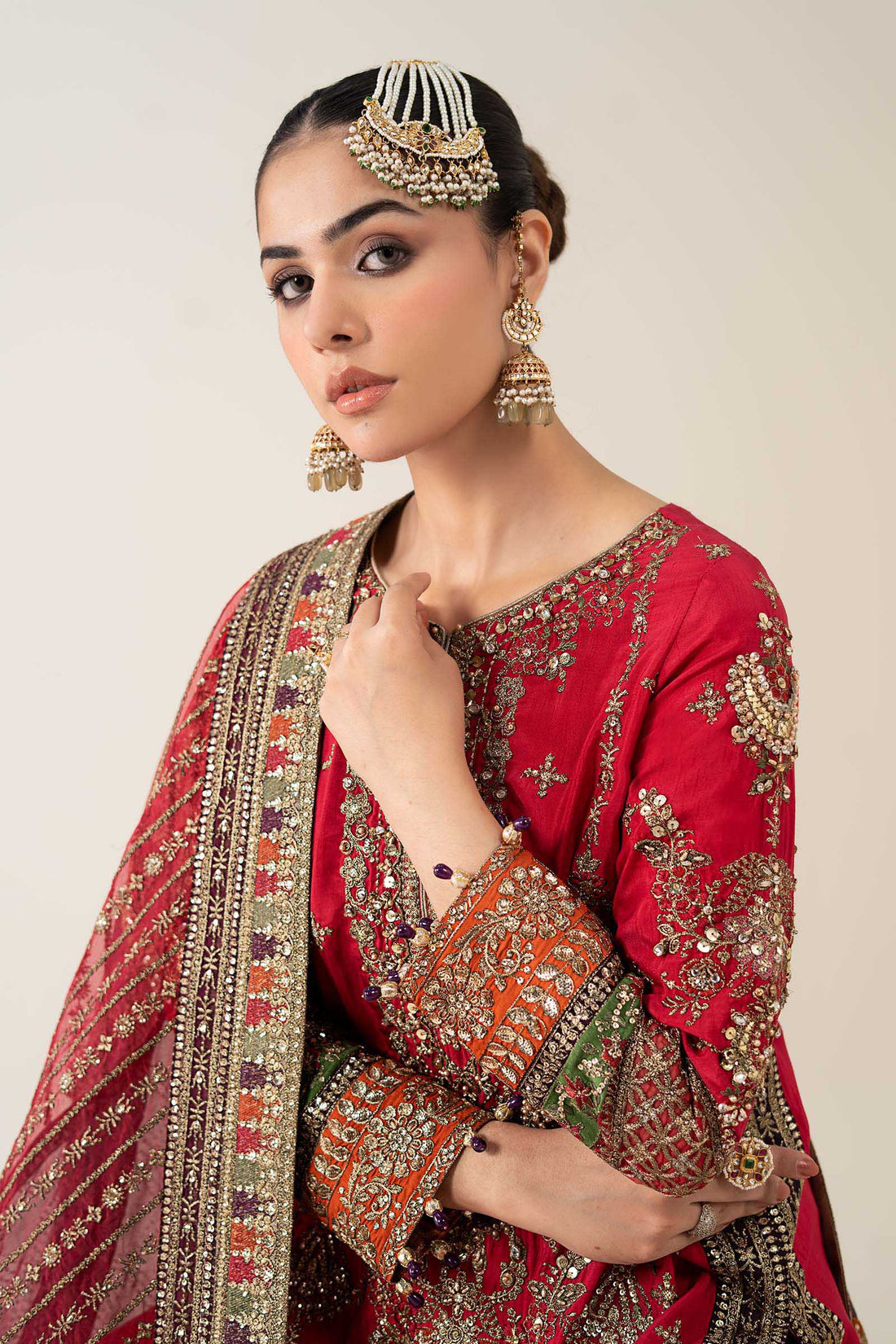 Maria B | Pre Fall 25 | Bamber Raw Silk Suit 14 - House Of Hania