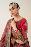 Maria B | Pre Fall 25 | Bamber Raw Silk Suit 14 - House Of Hania