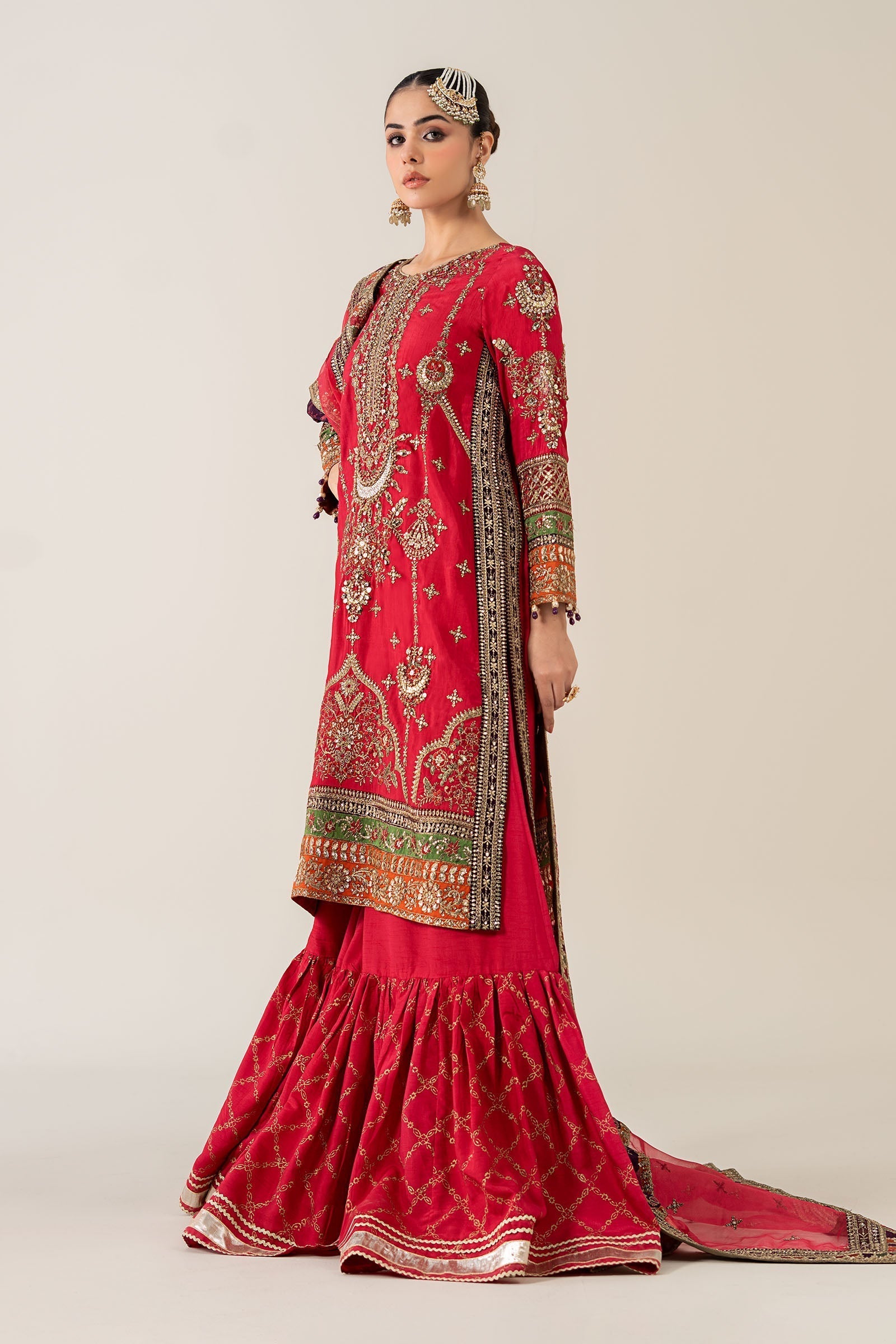 Maria B | Pre Fall 25 | Bamber Raw Silk Suit 14 - House Of Hania