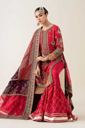Maria B | Pre Fall 25 | Bamber Raw Silk Suit 14 - House Of Hania
