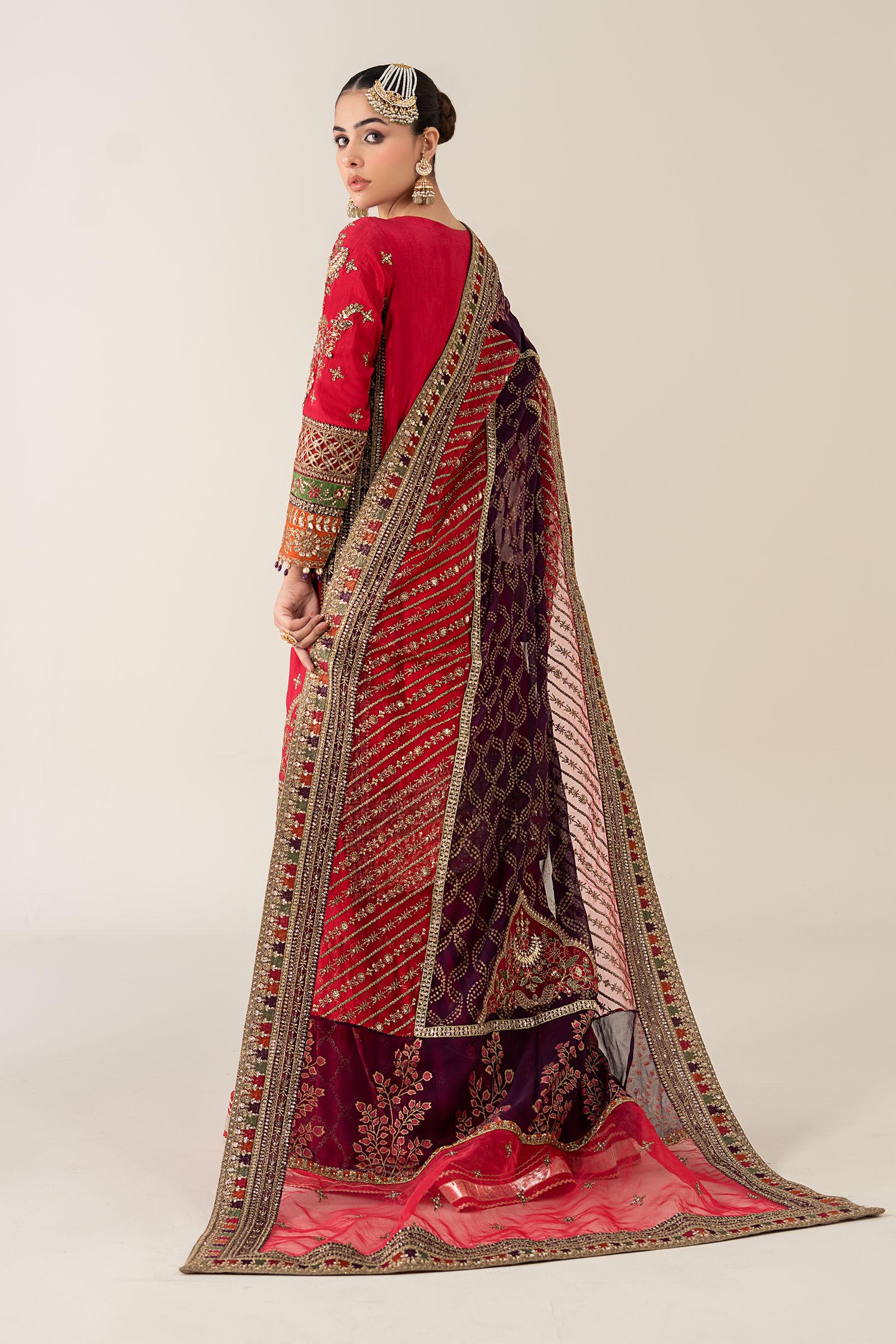 Maria B | Pre Fall 25 | Bamber Raw Silk Suit 14 - House Of Hania