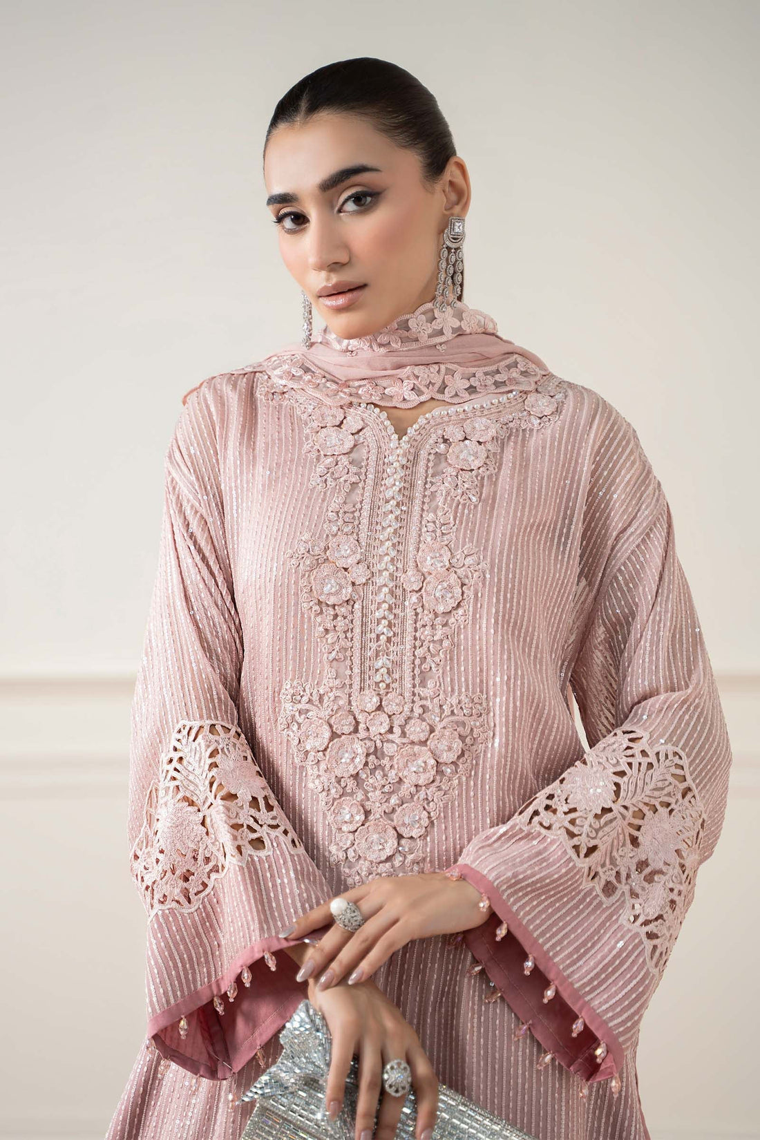 Maria B | Pre Fall 25 | Chiffon Suit 08 - House Of Hania