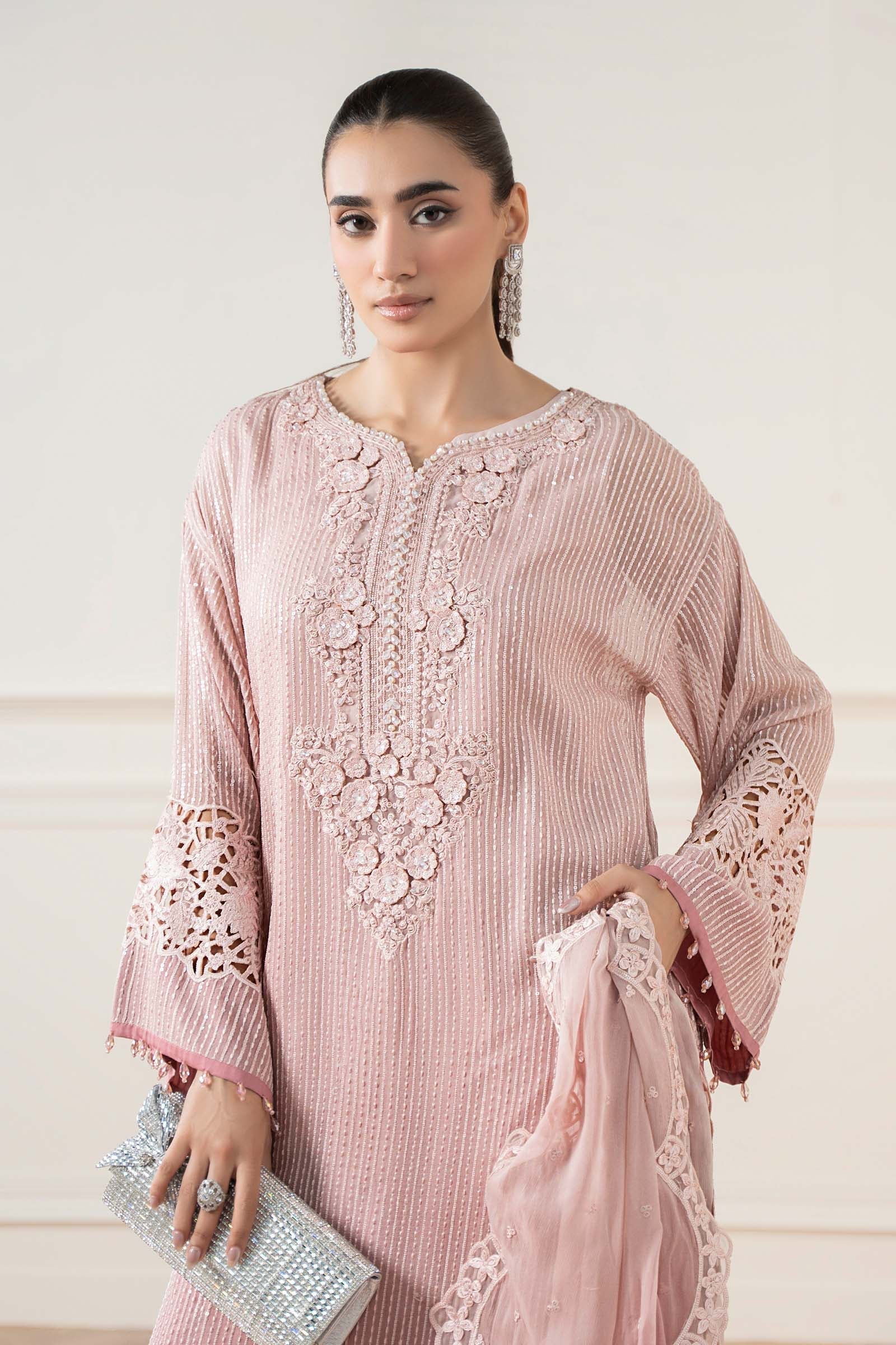 Maria B | Pre Fall 25 | Chiffon Suit 08 - House Of Hania