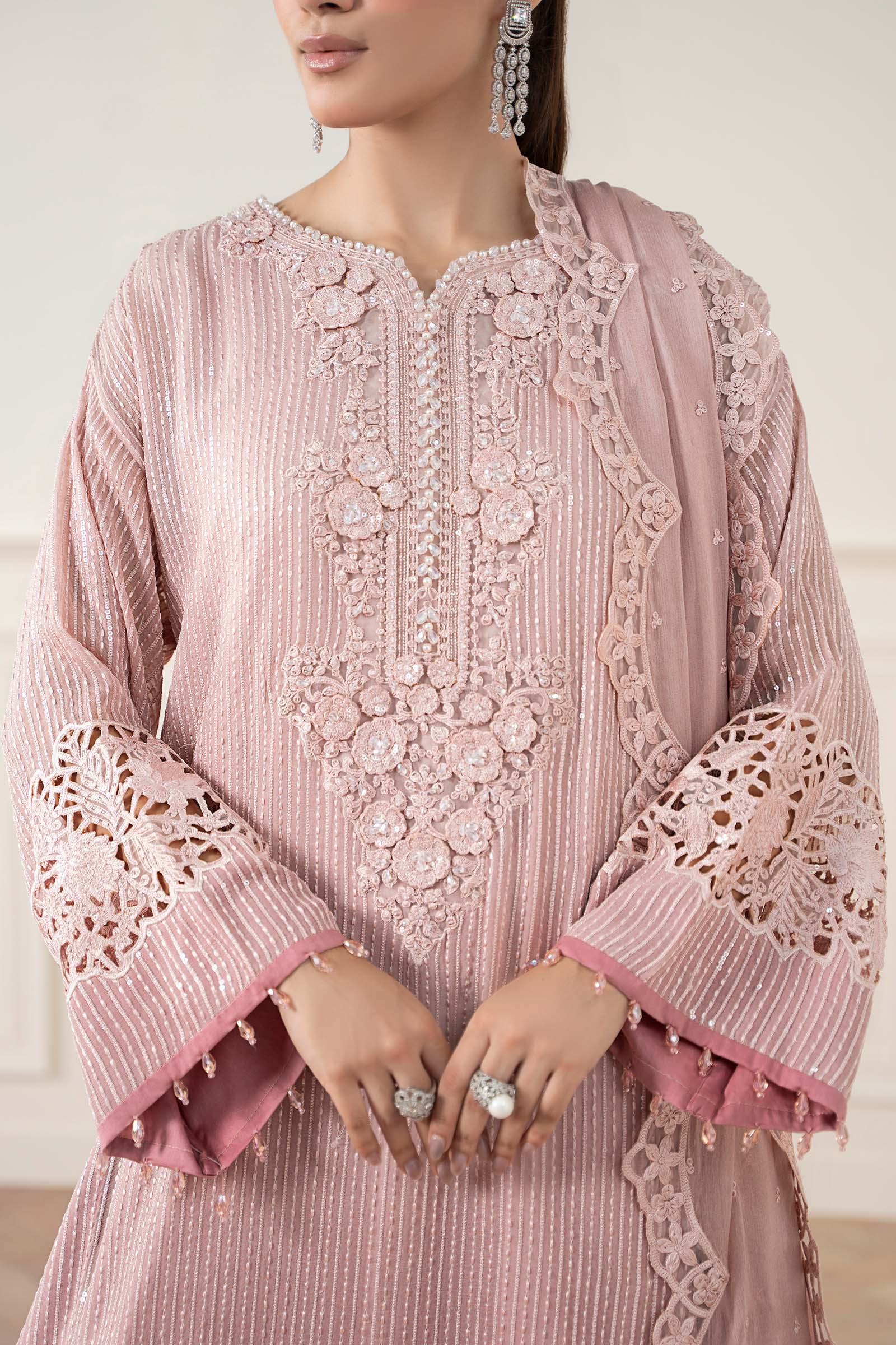 Maria B | Pre Fall 25 | Chiffon Suit 08 - House Of Hania
