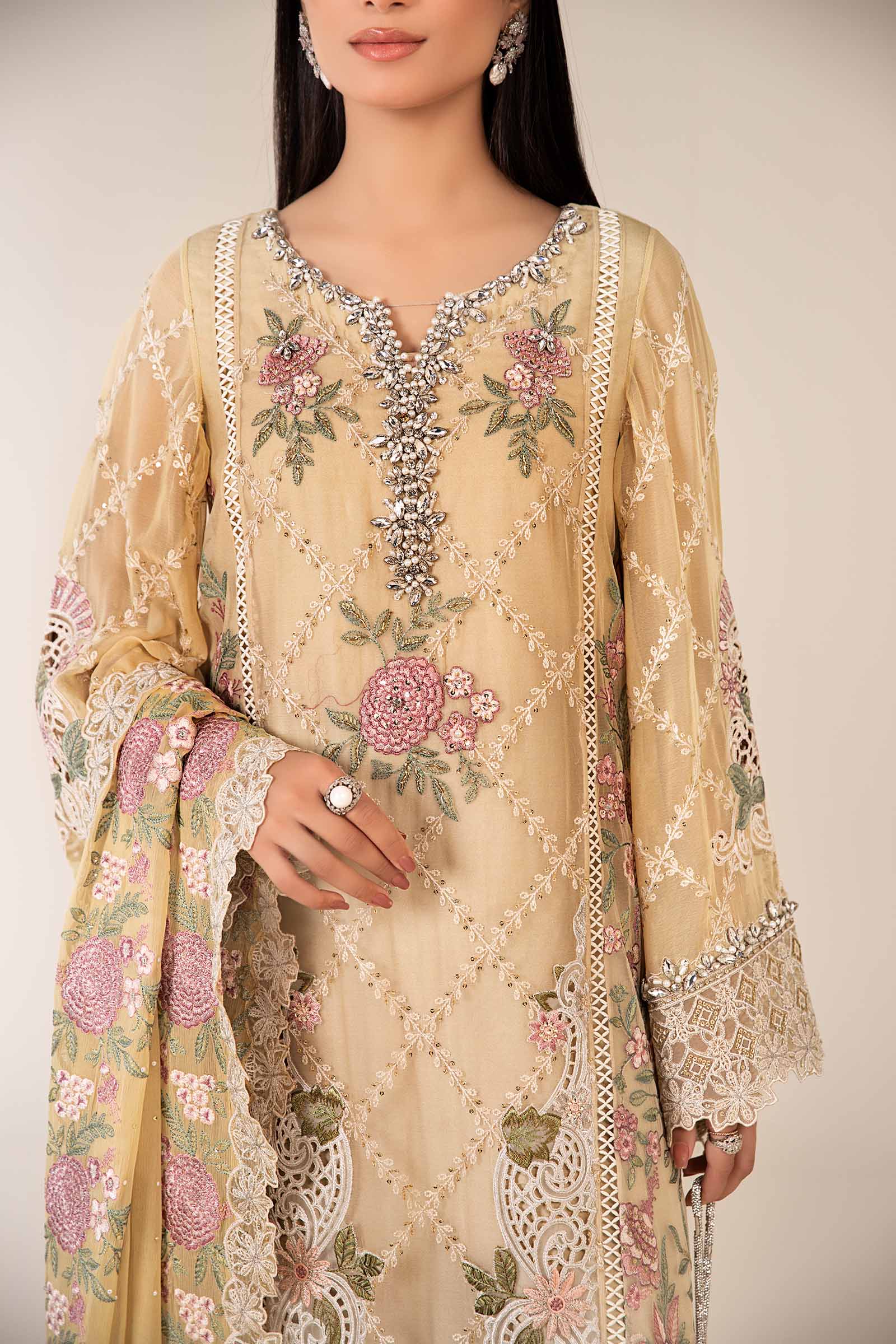 Maria B | Pre Fall 25 | Chiffon Suit 19 - House Of Hania