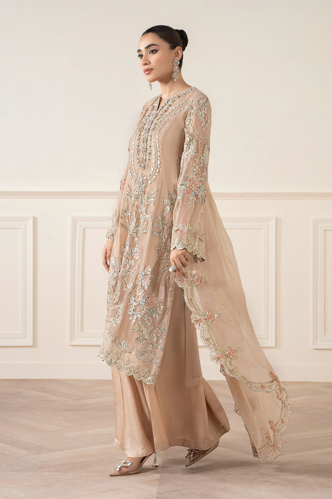 Maria B | Pre Fall 25 | Chiffon Suit 20 - House Of Hania