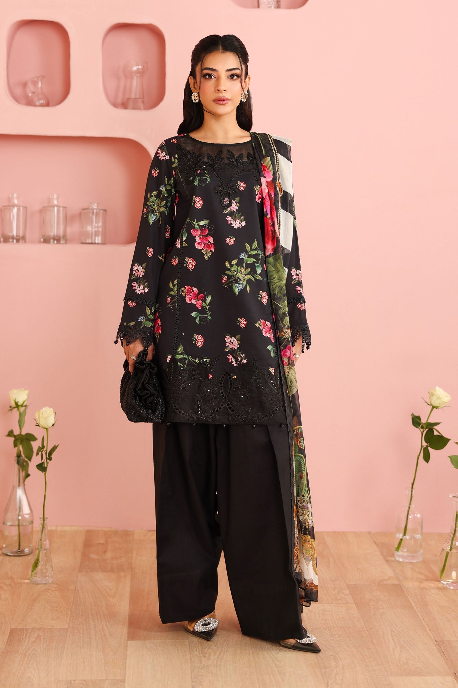 Maria B | Pre Fall 25 | Cotton Suit 10 - House Of Hania