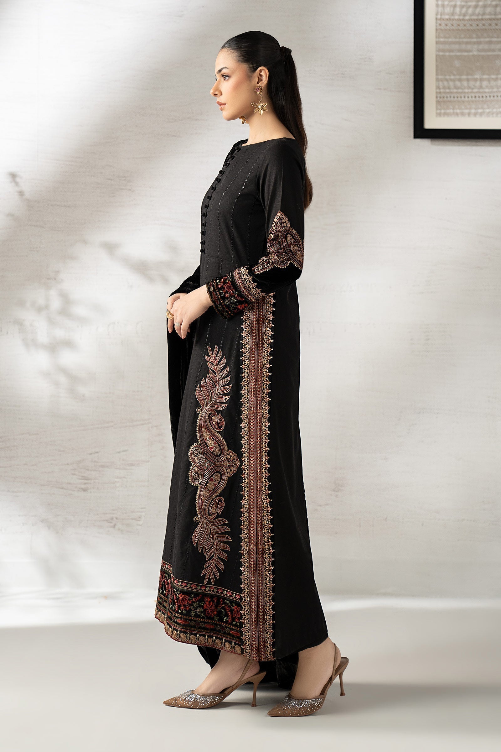 Maria B | Pre Fall 25 | DW-W24-146R1-Black - House Of Hania