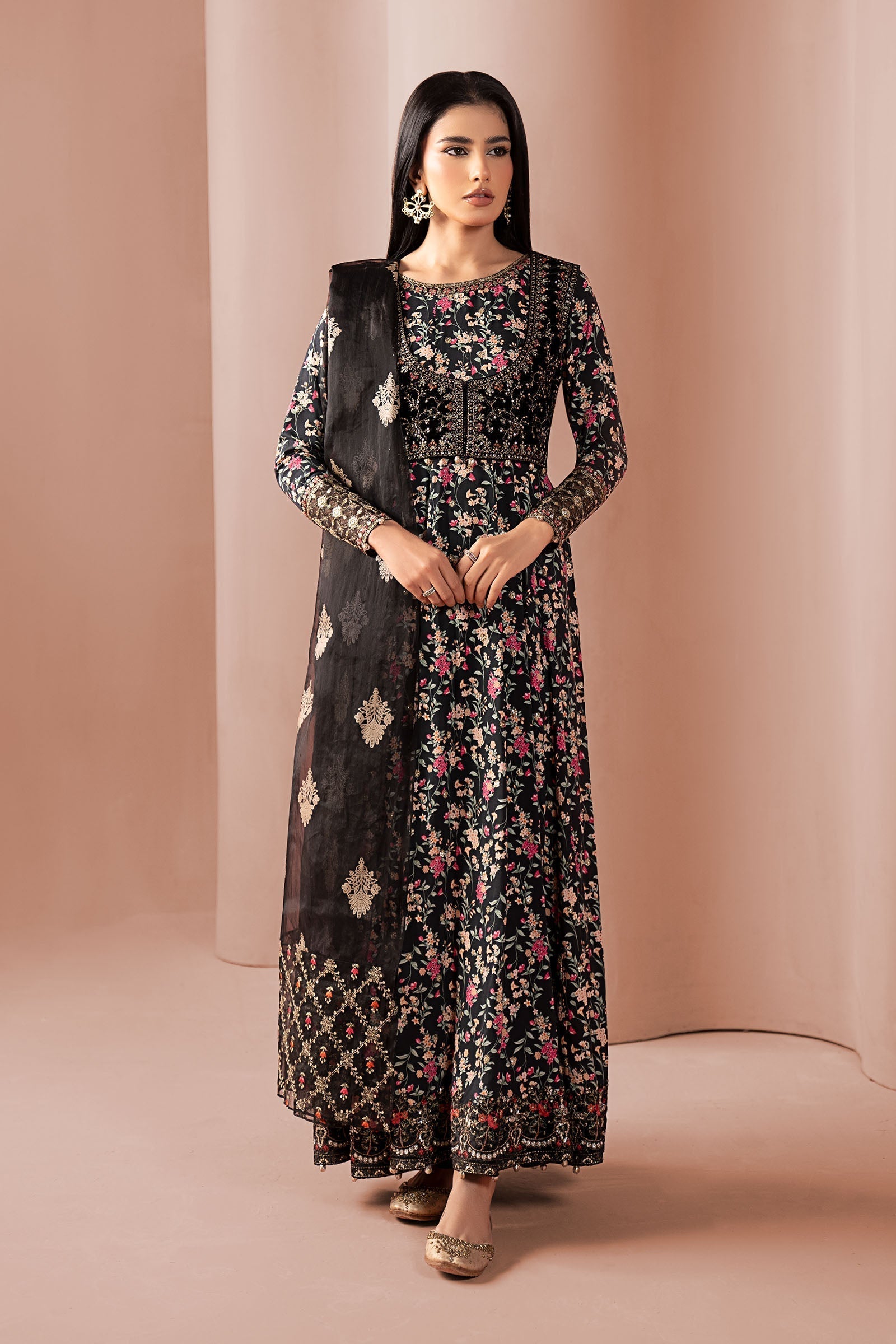 Maria B | Pre Fall 25 | DW-W24-152R1-Black - House Of Hania