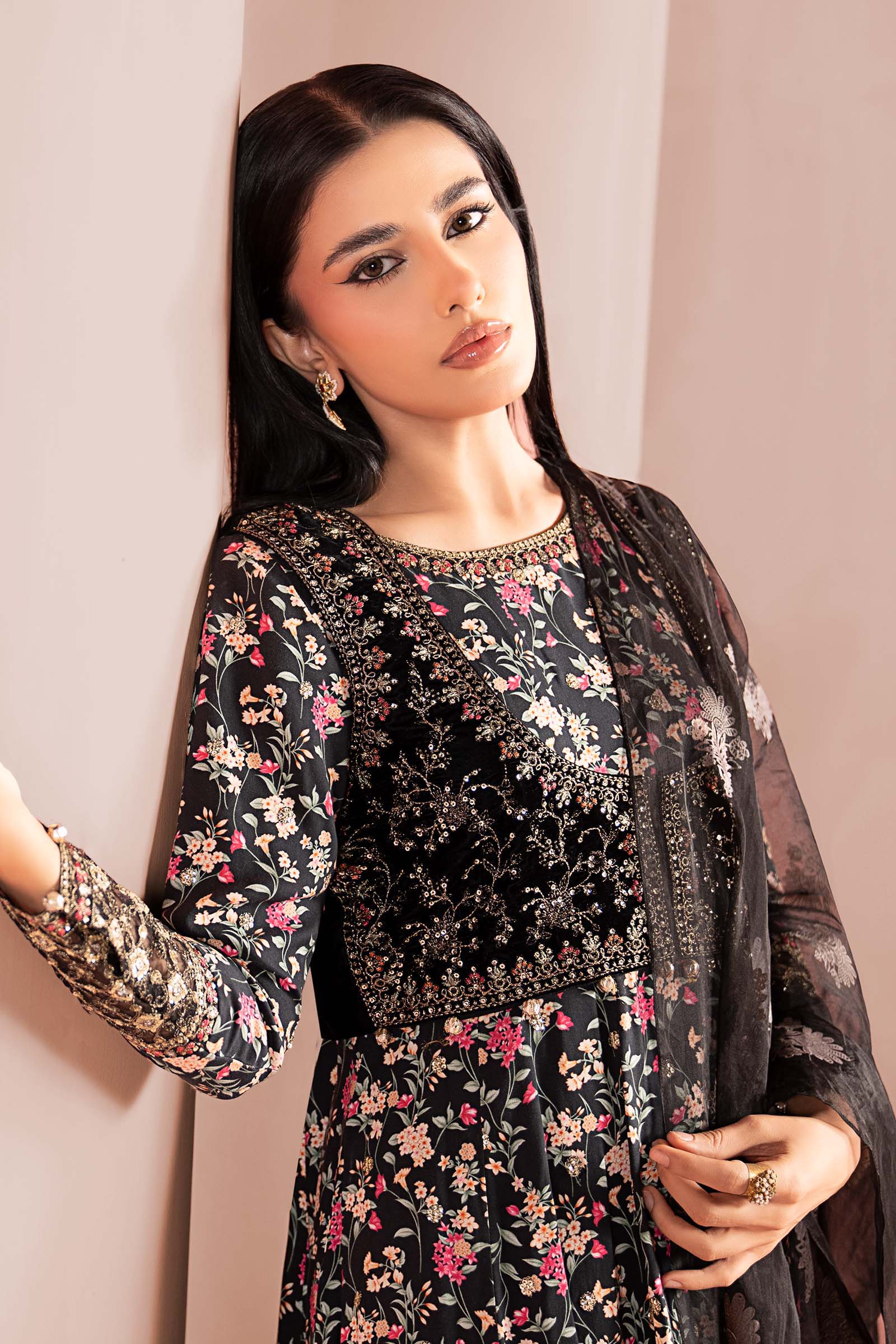 Maria B | Pre Fall 25 | DW-W24-152R1-Black - House Of Hania