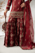 Maria B | Pre Fall 25 | DW-W24-25R1-Maroon - House Of Hania