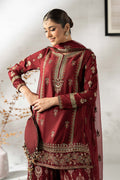 Maria B | Pre Fall 25 | DW-W24-25R1-Maroon - House Of Hania