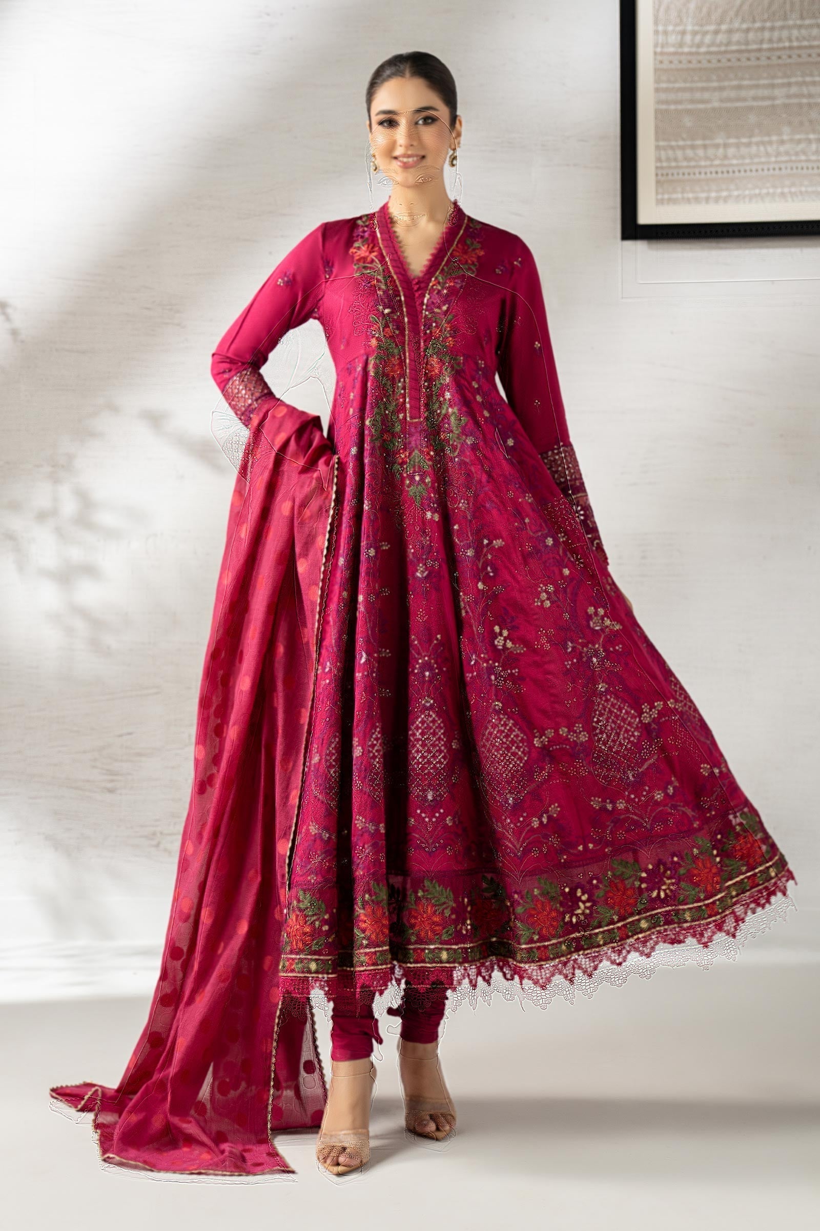 Maria B | Pre Fall 25 | DW-W25-04-Pink - House Of Hania