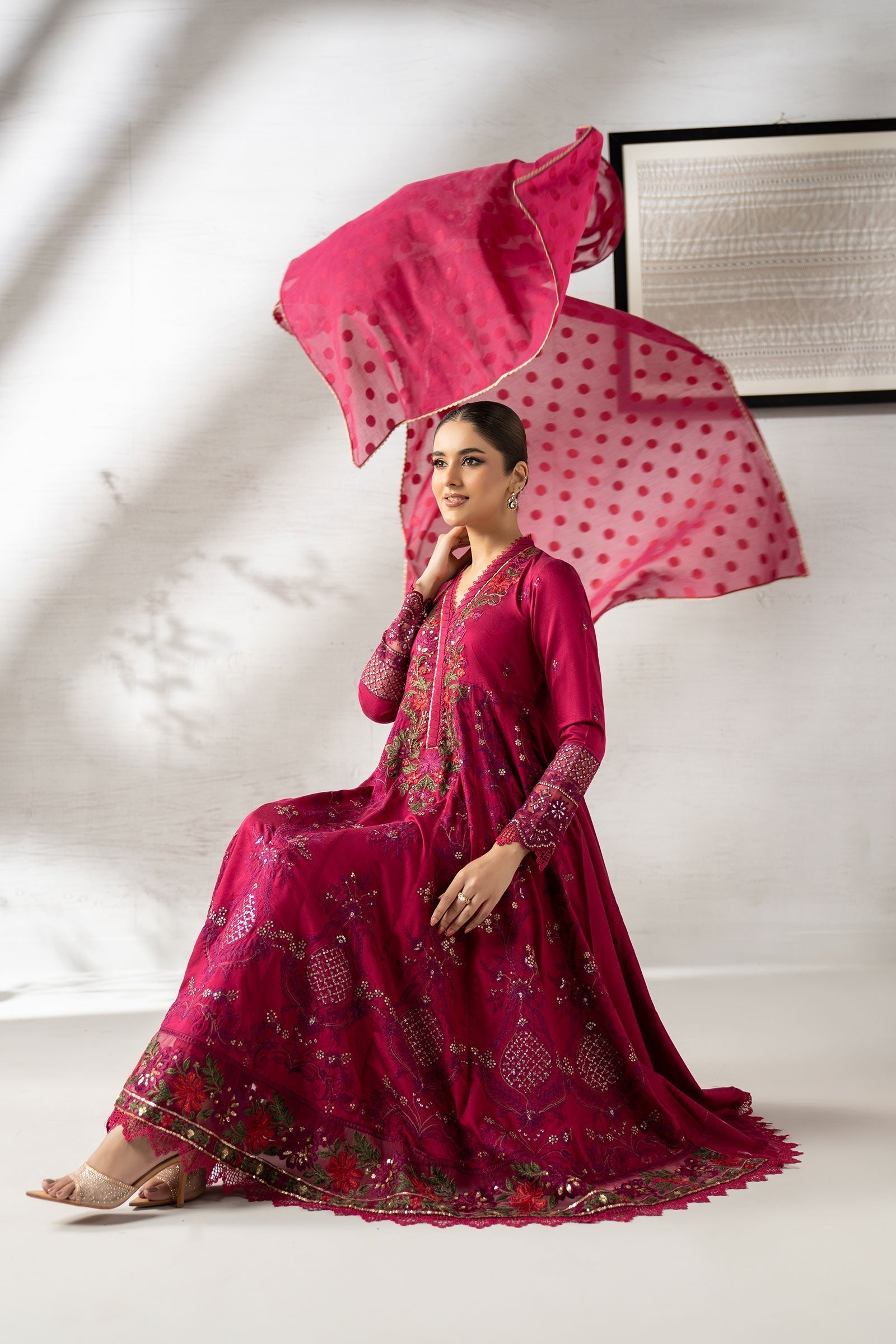 Maria B | Pre Fall 25 | DW-W25-04-Pink - House Of Hania