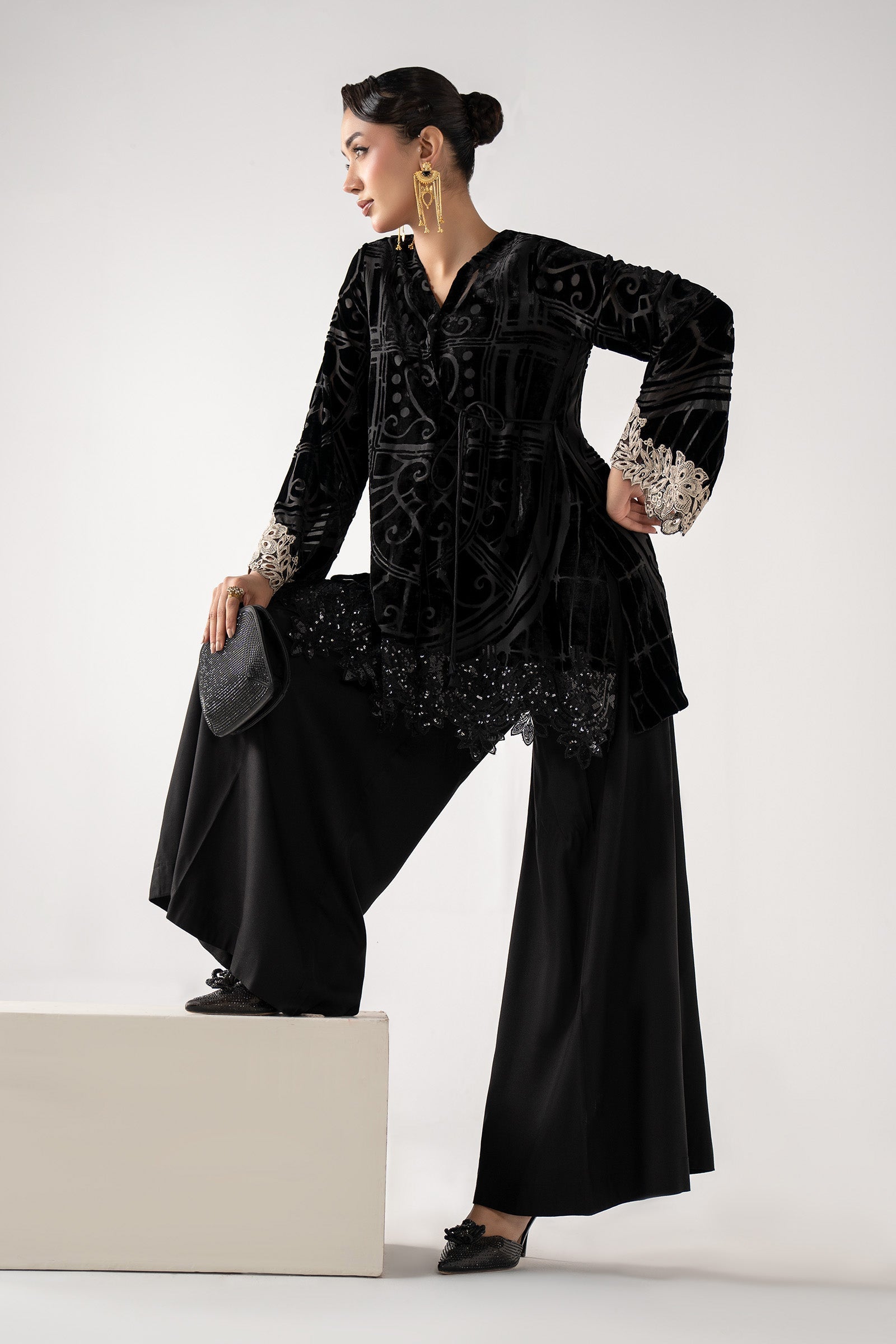 Maria B | Pre Fall 25 | DW-W25-12-Black - House Of Hania