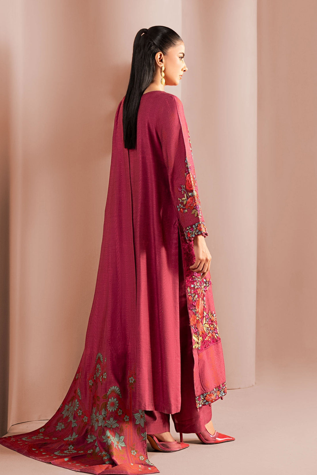 Maria B | Pre Fall 25 | DW-W25-15-Pink - House Of Hania