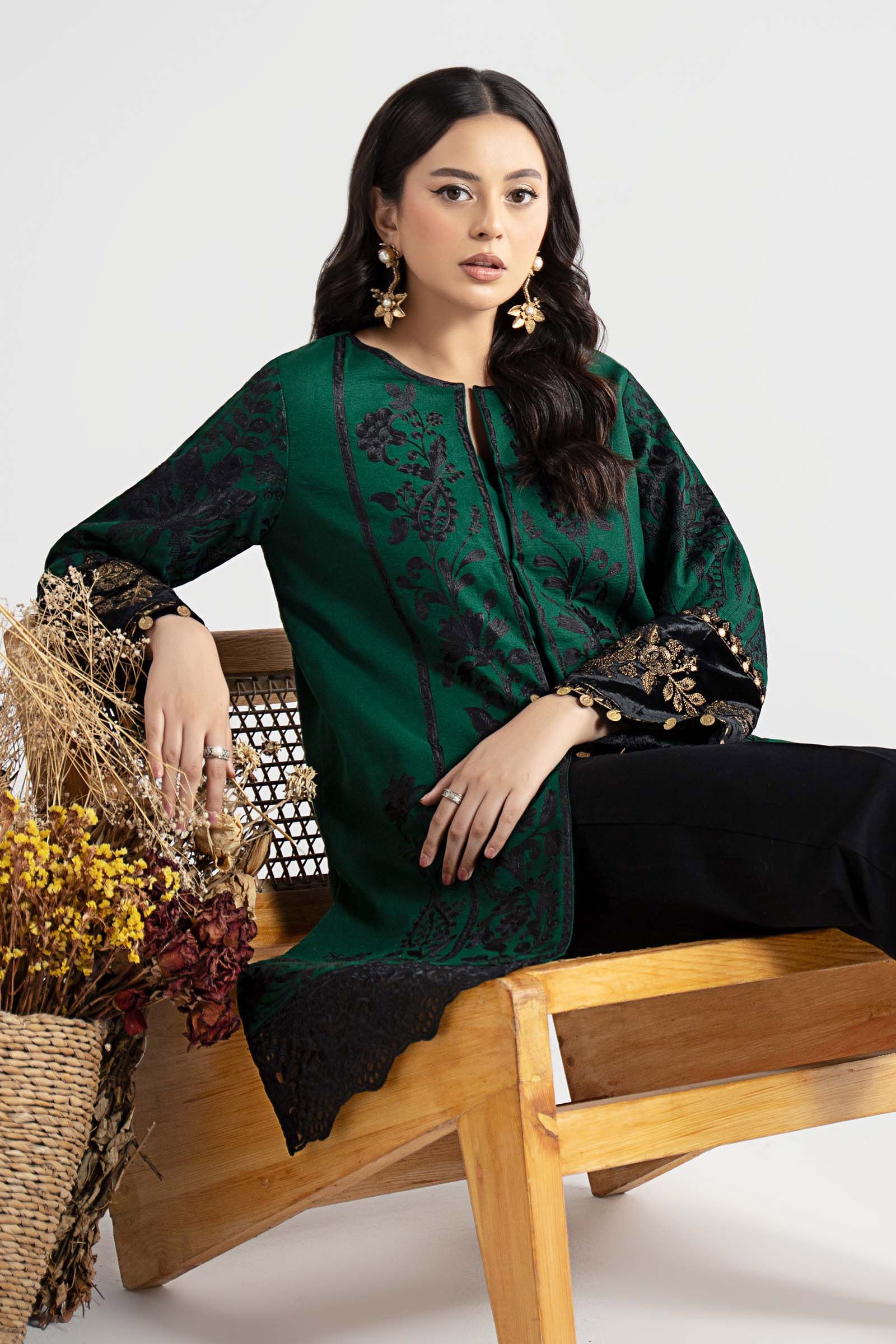 Maria B | Pre Fall 25 | DW-W25-18-Green - House Of Hania