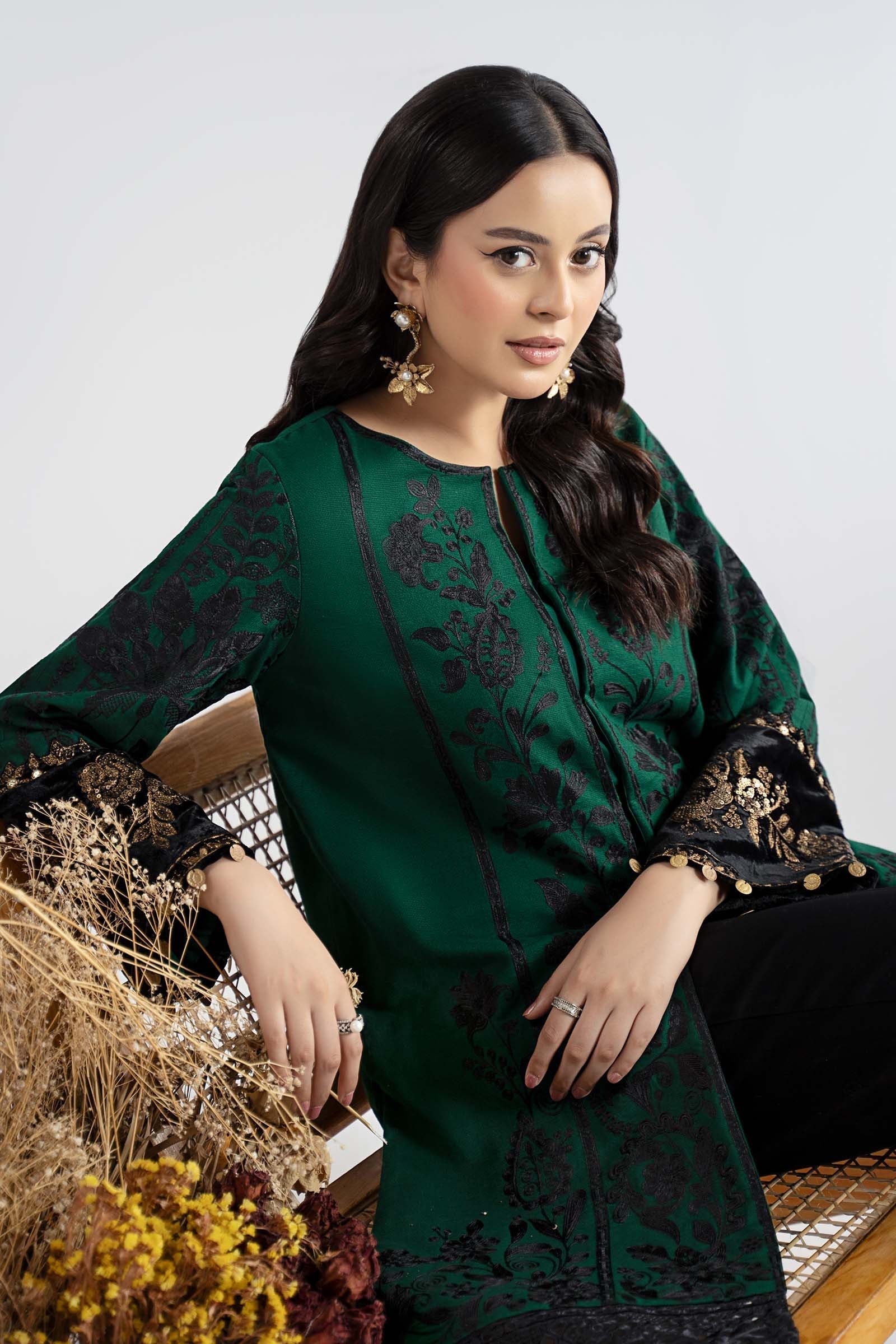 Maria B | Pre Fall 25 | DW-W25-18-Green - House Of Hania