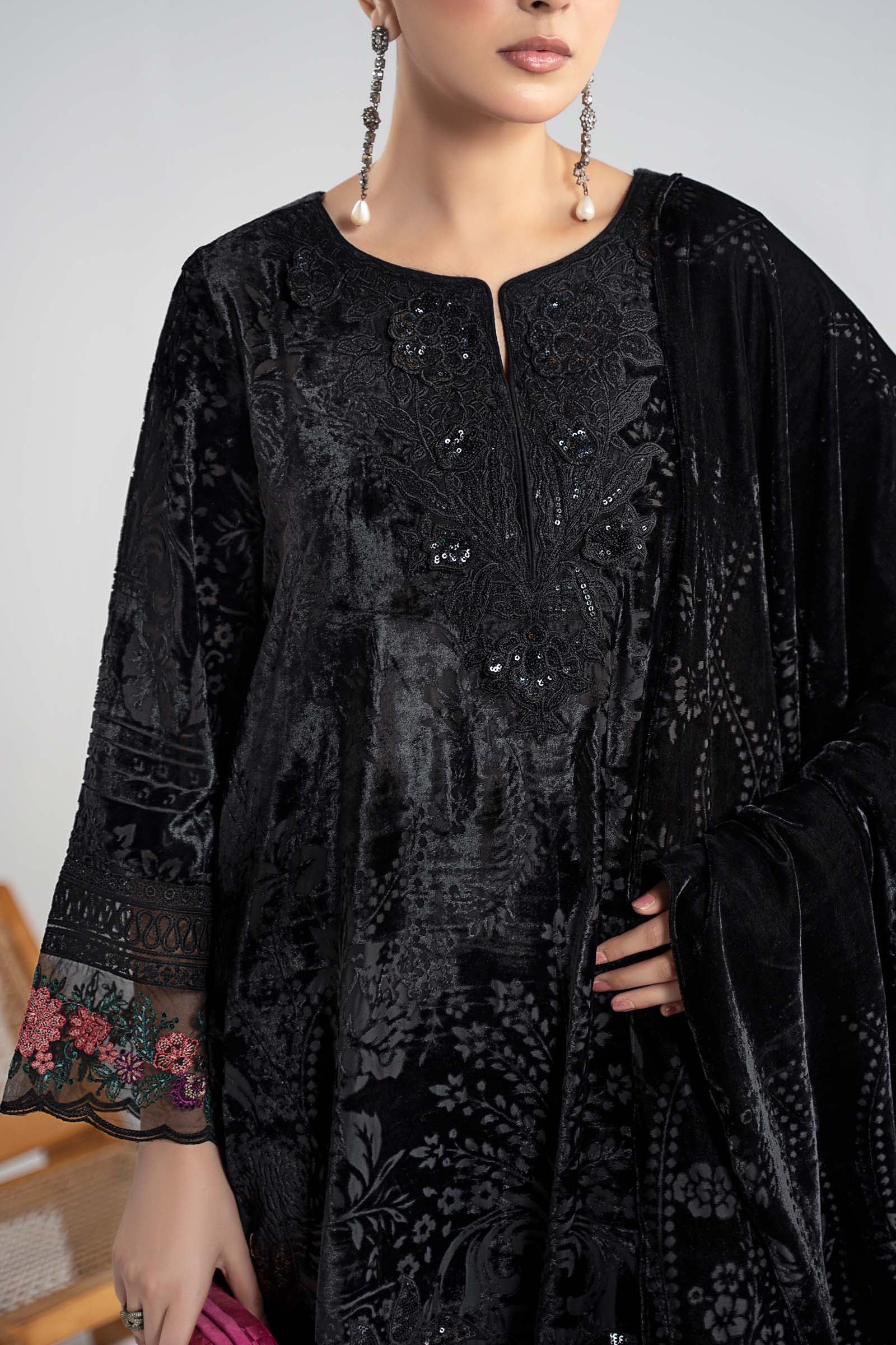 Maria B | Pre Fall 25 | DW-W25-23-Black - House Of Hania