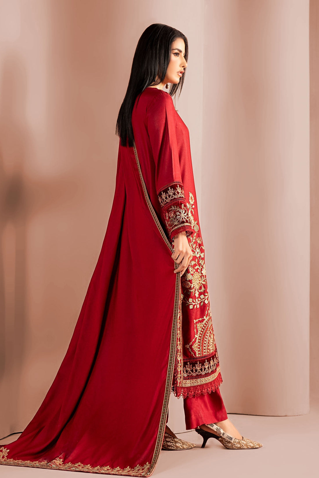 Maria B | Pre Fall 25 | DW-W25-36-Red - House Of Hania