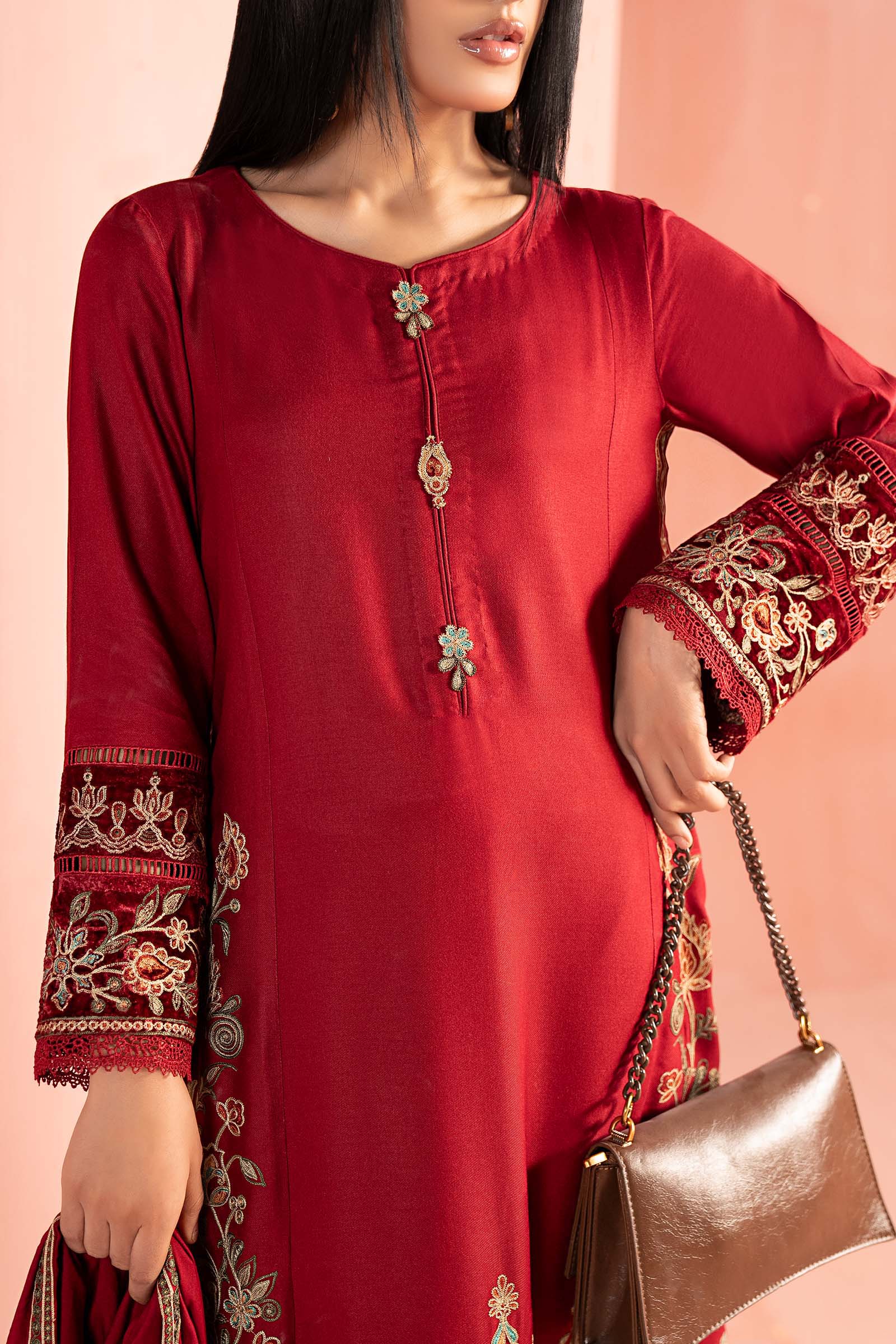 Maria B | Pre Fall 25 | DW-W25-36-Red - House Of Hania