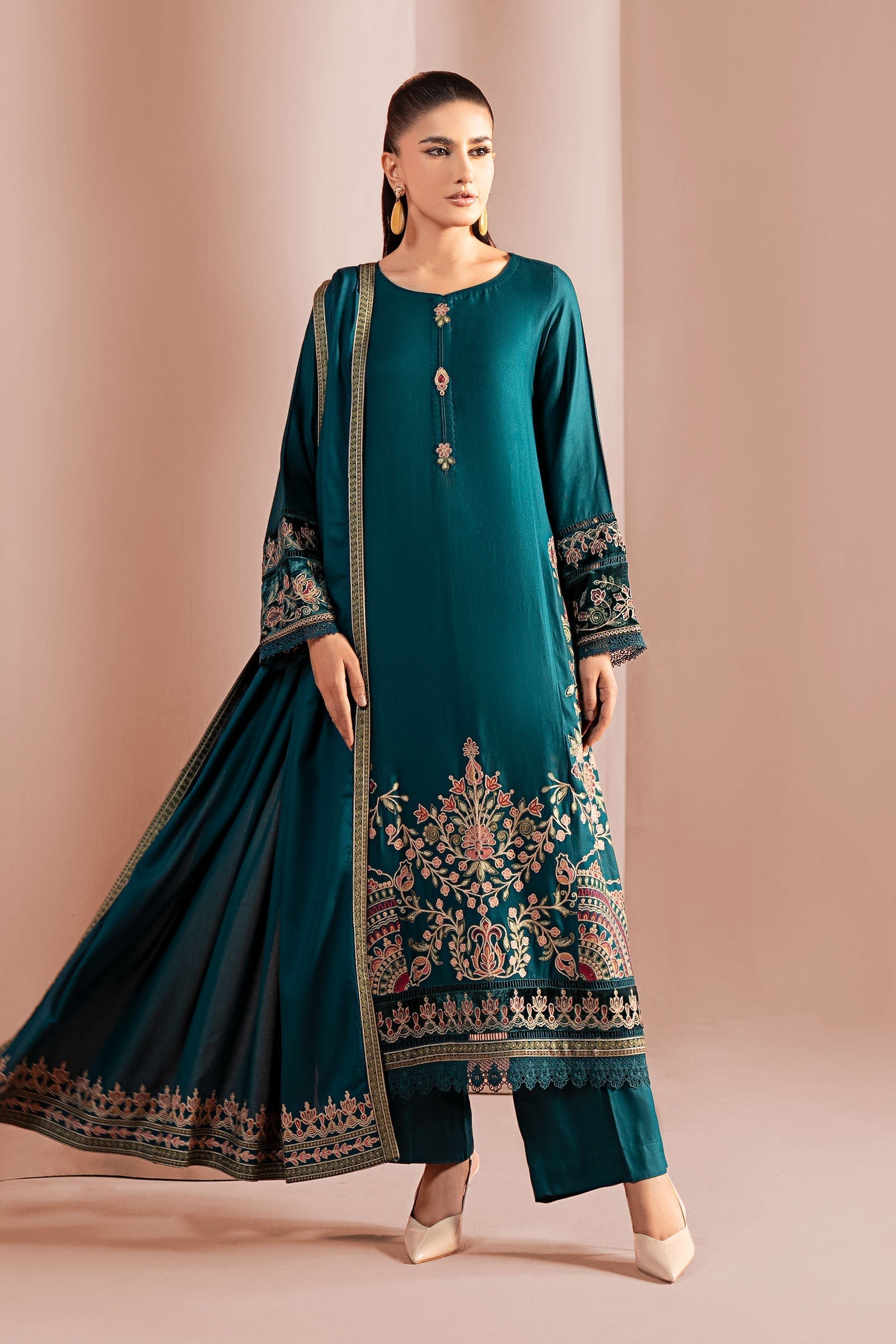 Maria B | Pre Fall 25 | DW-W25-36-Teal - House Of Hania