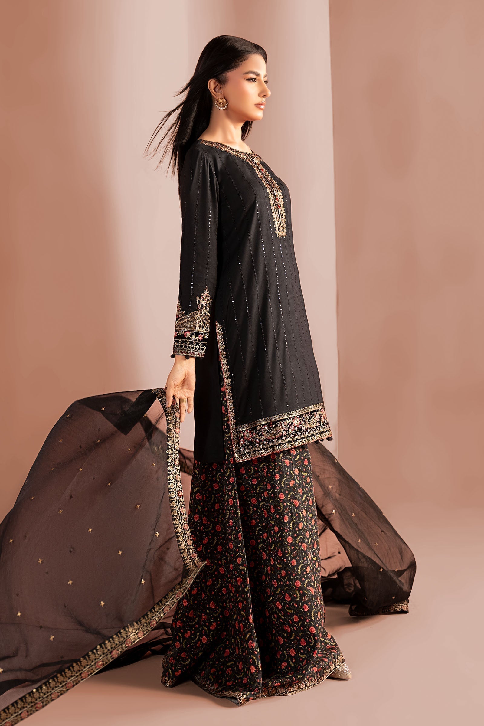Maria B | Pre Fall 25 | DW-W25-40-Black - House Of Hania