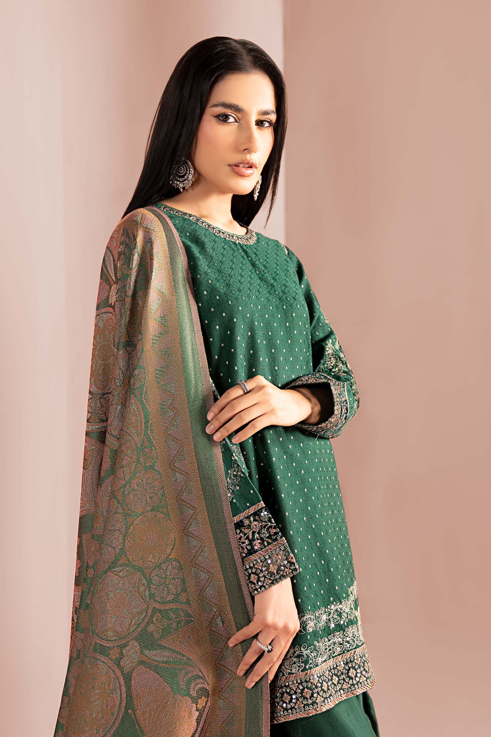 Maria B | Pre Fall 25 | DW-W25-61-Green - House Of Hania