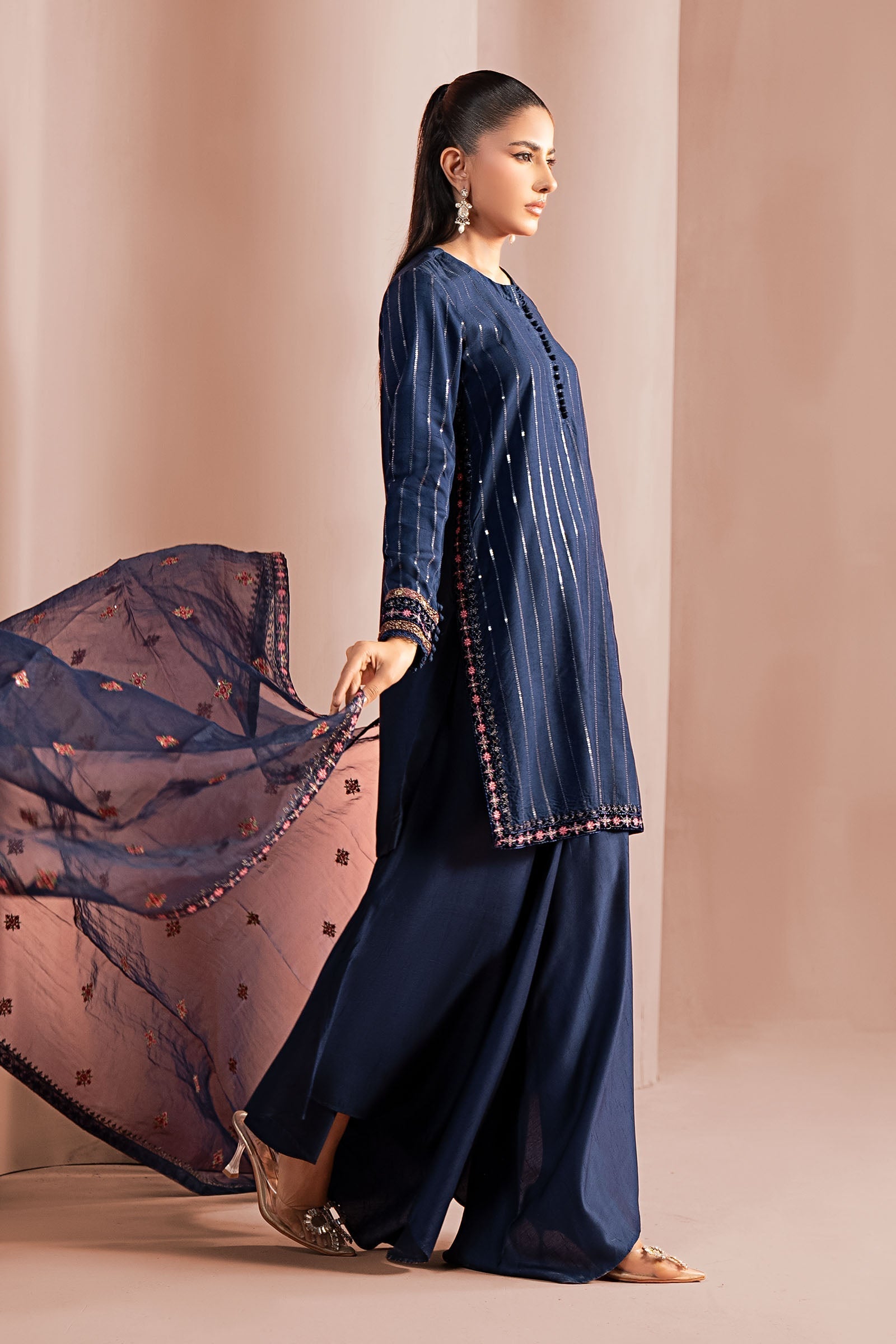 Maria B | Pre Fall 25 | DW-W25-63-Blue - House Of Hania