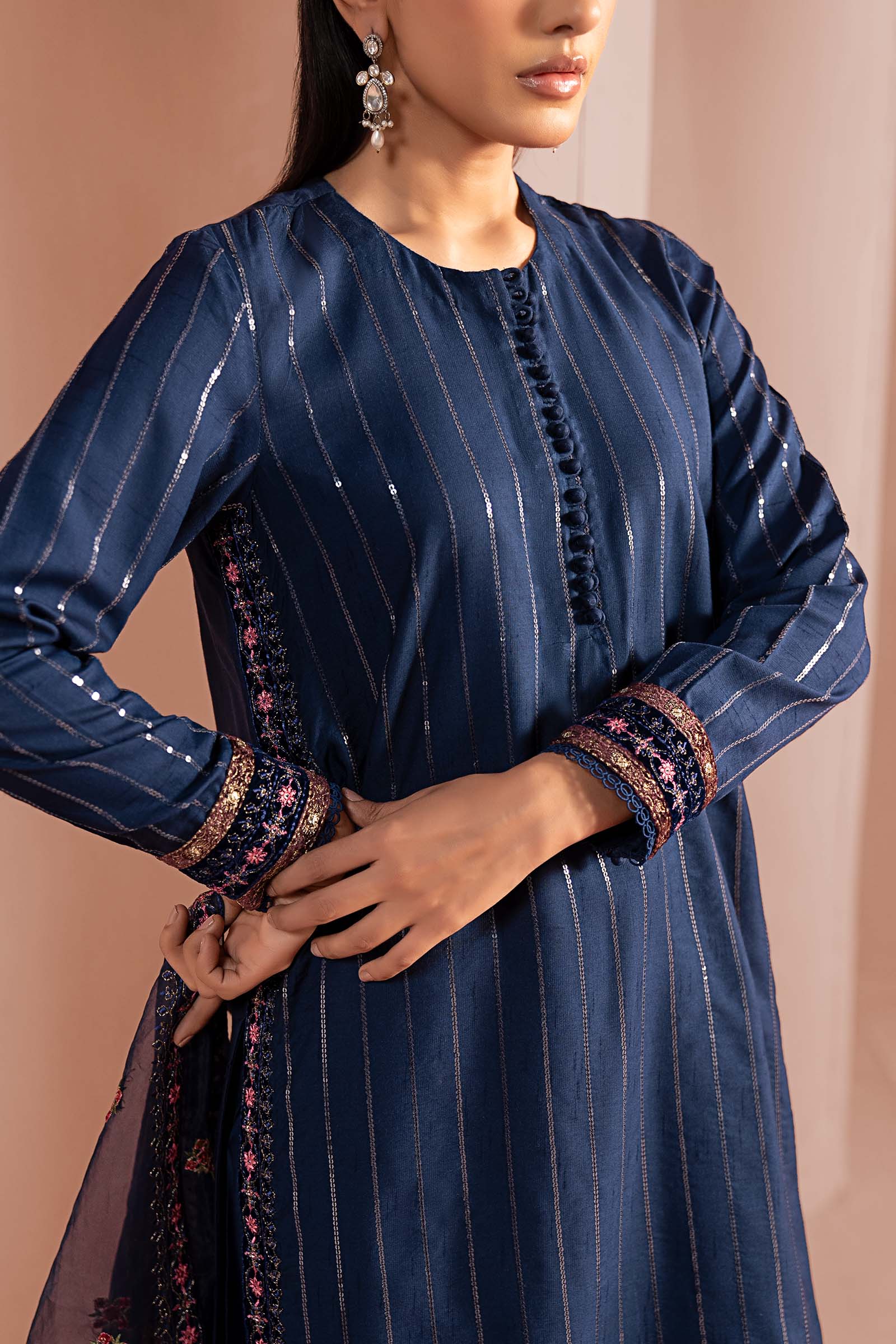 Maria B | Pre Fall 25 | DW-W25-63-Blue - House Of Hania