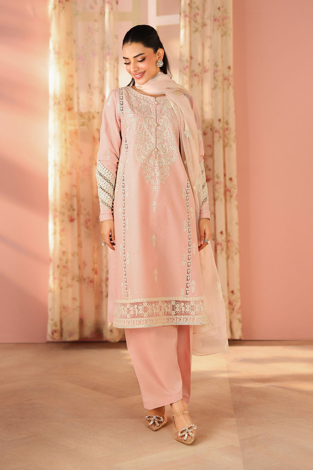 Maria B | Pre Fall 25 | Dobby Suit 04 - House Of Hania